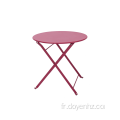 Table enfant ronde pliante en métal 50 cm